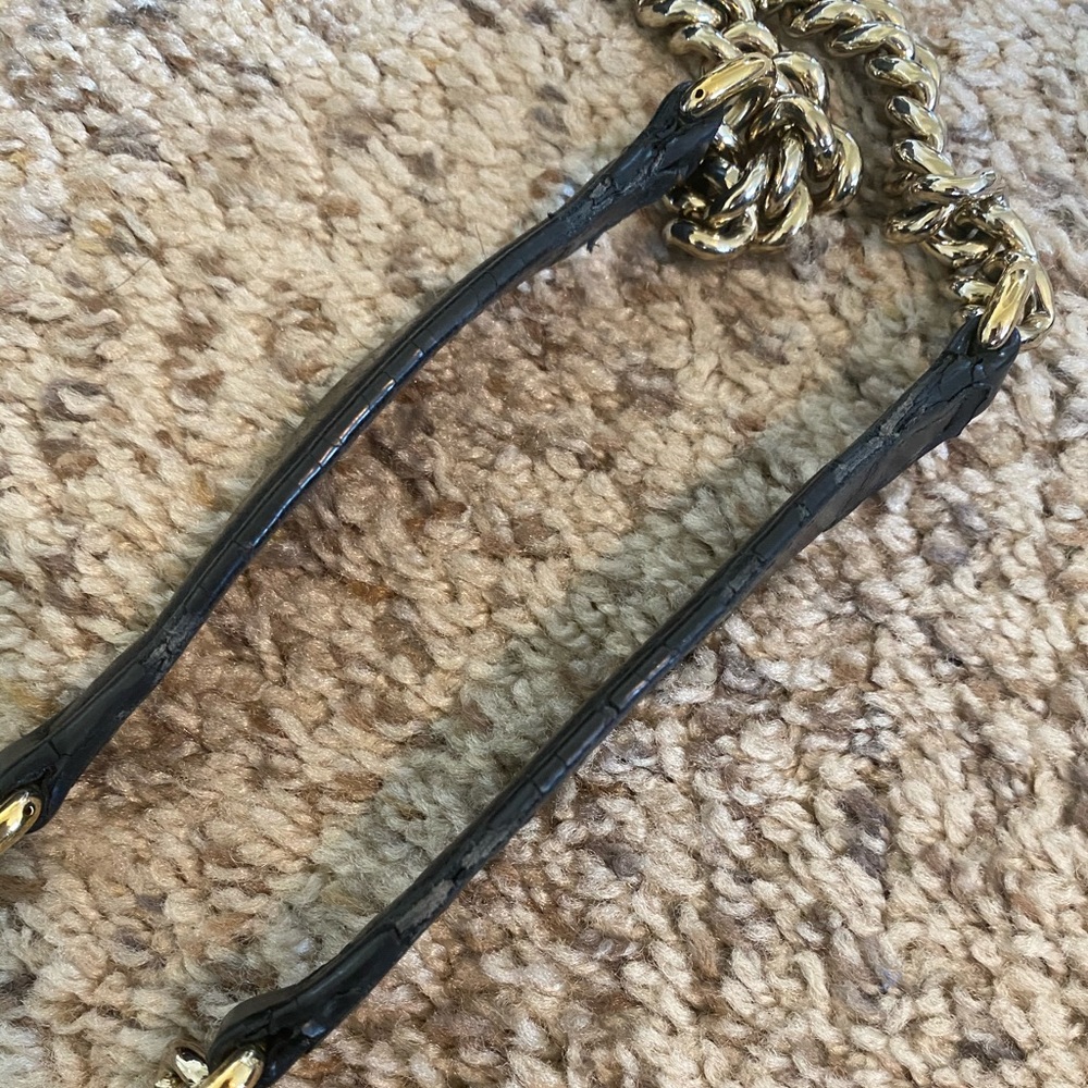 Authentic Black Leather Gucci Chain Soho Hobo Bag - Picture 13 of 15